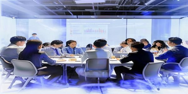 白洁传2026年最新学术研讨会现场，多位学者围坐圆桌讨论，投影屏幕上显示白洁传版本对比图表，学术氛围浓厚
